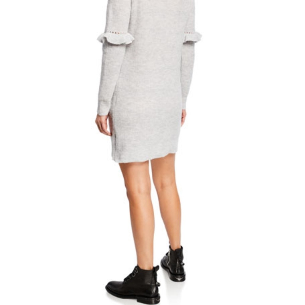Kensie ruffle long sleeve sweater dress